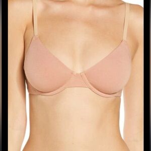 Skims Cotton Jersey Wired Unlined Bra in Color Sedona 32DD NWT